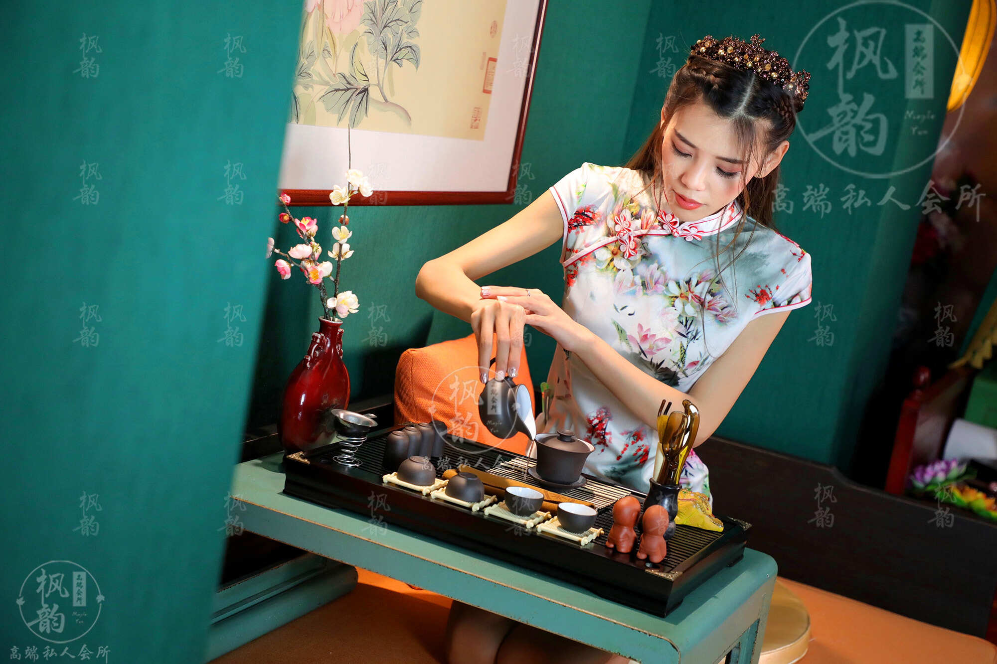 同学推荐的上海天花板spa会馆实体店,会馆环境古色古香,人也很亲切很可爱哦